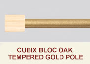 oak tempered gold pole