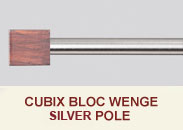 wenge steel pole